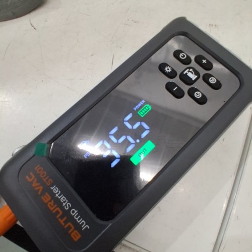 BUTURE VAC 2-IN-1 CAR BATTERY BOOSTER JUMP STARTER WITH AIR COMPRESSOR - 12V/150PSI (MODEL: ST001) image 2