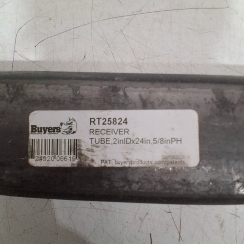 BUYERS PRODUCTS RECEIVER TUBE FOR TRAILERS- 24" (MODEL: RT25824) image 2