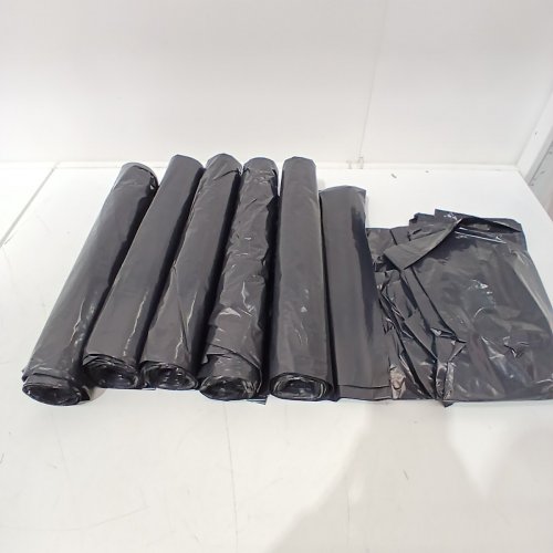 5PK PLASTICPLACE HEAVY DUTY GARBAGE BAG - 95 GAL - BLACK image 2