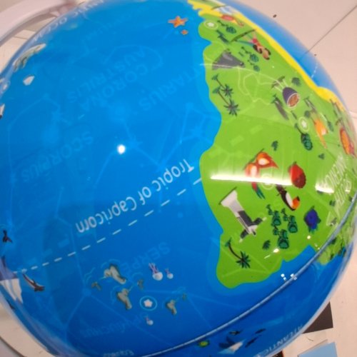 PLAYSHIFU ORBOOT EARTH EXPLORER - ADVANCED VERSION WITH ZAP-ON PANELS & LIGHT-UP CONSTELLATIONS - STEM TOY GIFT - 10" GLOBE - SILVER, GREEN AND BLUE (MODEL: SHIFU072) image 2