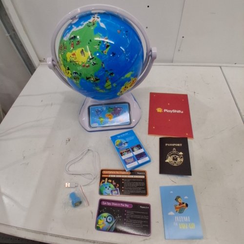 PLAYSHIFU ORBOOT EARTH EXPLORER - ADVANCED VERSION WITH ZAP-ON PANELS & LIGHT-UP CONSTELLATIONS - STEM TOY GIFT - 10" GLOBE - SILVER, GREEN AND BLUE (MODEL: SHIFU072) image 3