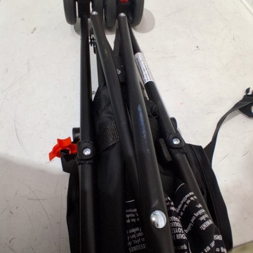 HARMONY LITEWAVE UMBRELLA STROLLER WITH CANOPY - 33 LBS MAX - BLACK/RED/BLUE image 5