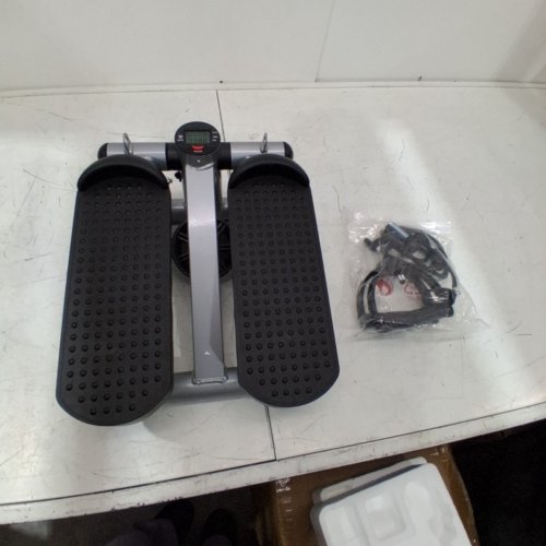 MINI STAIR STEPPERS WITH RESISTANCE BANDS - 11.8" X 11" - BLACK image 2