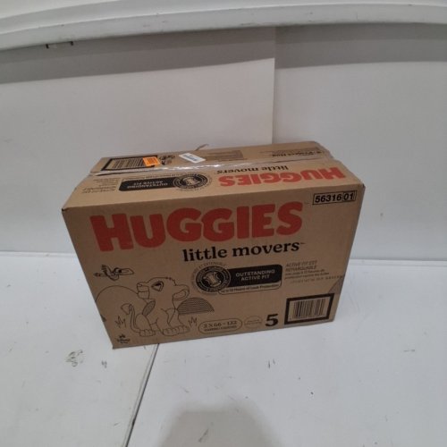 132PK HUGGIES LITTLE MOVERS DIAPERS - SIZE 5 image 2