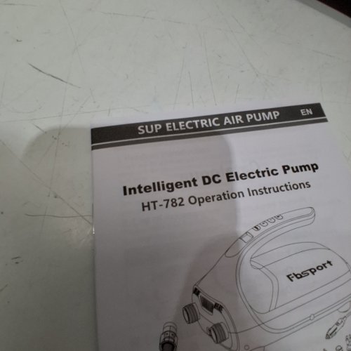 FBSPORT SUP ELECTRIC AIR PUMP - 20 PSI - BLUE/RED (MODEL: HT-782) image 2