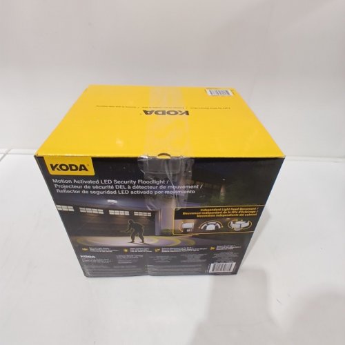 KODA MOTION-ACTIVATED LED SECURITY FLOOD LIGHT - 4800LM - WHITE (MODEL: 1938035/LM030878) image 3
