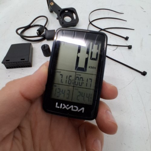 LIXADA USB RECHARGEABLE WIRELESS BIKE CYCLING COMPUTER - BLACK image 2