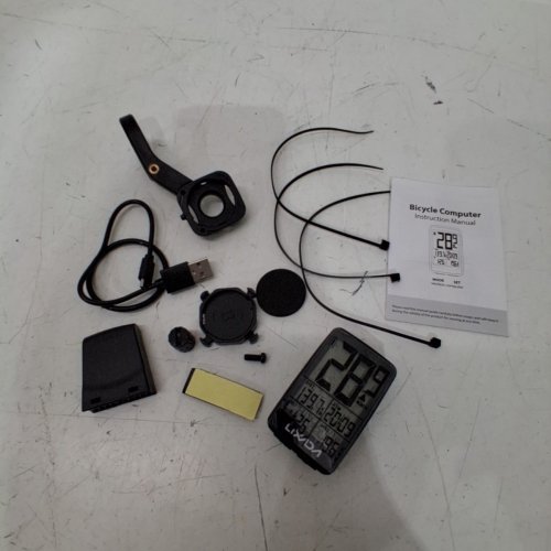 LIXADA USB RECHARGEABLE WIRELESS BIKE CYCLING COMPUTER - BLACK image 3