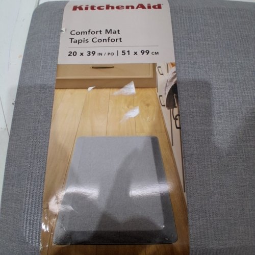 KITCHENAID GOURMET SERIES KITCHEN COMFORT CUSHIONED MAT - 20" X 39" - LIGHT GREY / BLACK (MODEL: 2796321) image 4