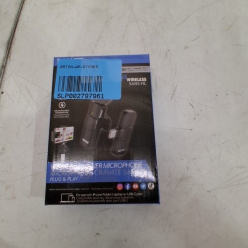BOWER WIRELESS LAVALIER MICROPHONE - BLACK (MODEL: WSC-LAV1) image 4