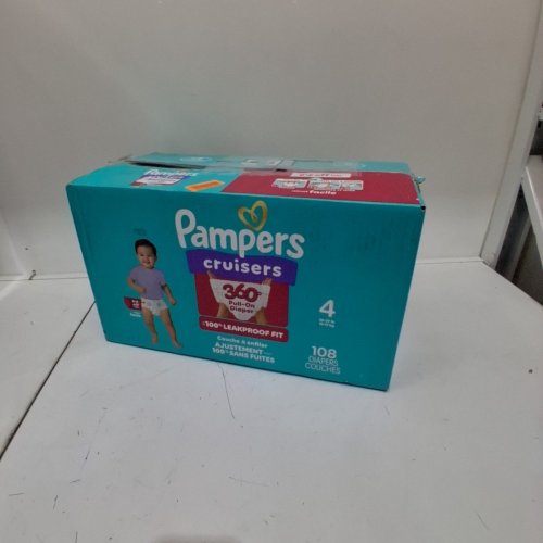 108PK PAMPERS CRUISERS 360 BABY DIAPERS - SIZE 4 image 2