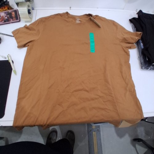 MENS GEORGE. SHORT SLEEVE CREWNECK T-SHIRT - XL-BROWN image 2