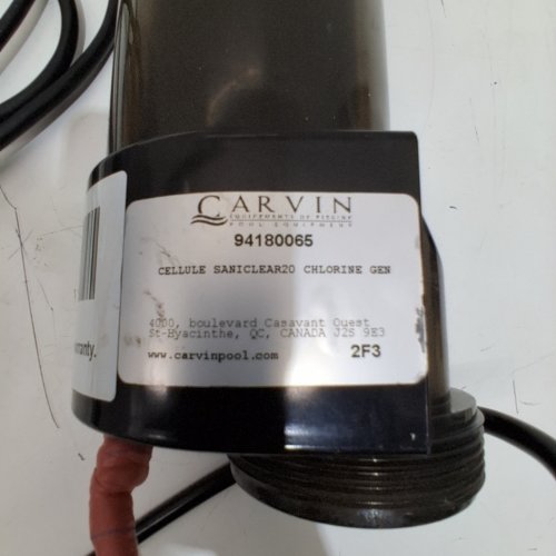 CARVIN SANICLEAR20 CHLORINE GENERATOR SYSTEM UP TO 28,000 GALLONS (107,500L) - BLACK (MODEL: W148138) image 3