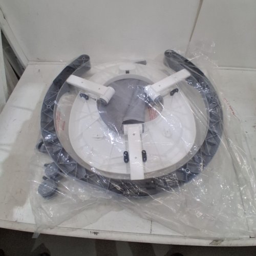 FOLDABLE ROLLING BABY WALKER WITH TRAY - 26LBS MAX - GREY/WHITE - (MODEL: 6288-1) image 4