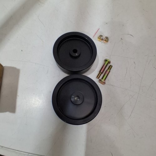 2PK LAWN MOWER DECK WHEELS - 4.75" - BLACK (ITEM: 734-0973) image 3