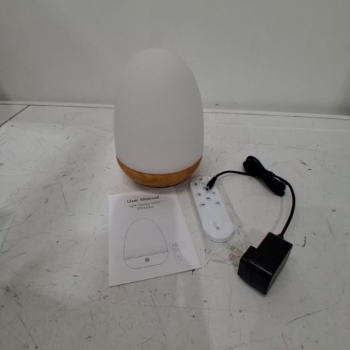 OYADISIIOP MODERN DIMMABLE REMOTE CONTROL LIGHT THERAPY TABLE LAMP - WHITE / WOOD image 3