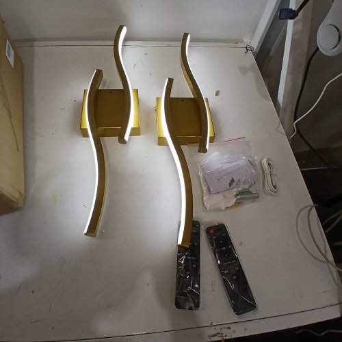 2PC CANOE LED WALL SCONCES - GOLD (ITEM: 8238VVL-24GD-EL-2P) image 2