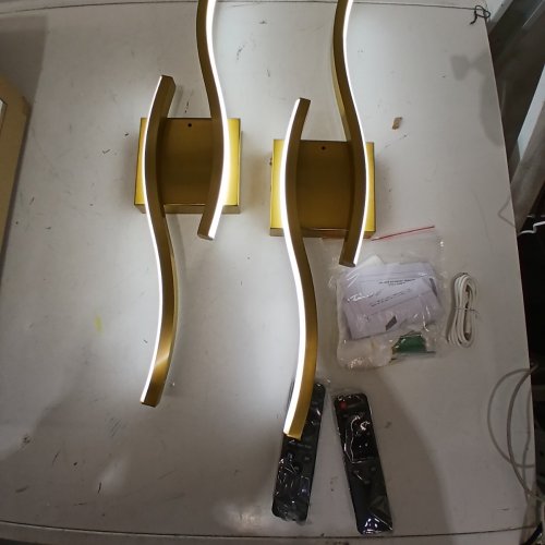 2PC CANOE LED WALL SCONCES - GOLD (ITEM: 8238VVL-24GD-EL-2P) image 3