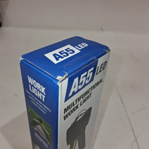 MULTIFUNCTIONAL RECHARGEABLE FOLDING LED WORK LIGHT - BLACK (MODEL: A55) image 3