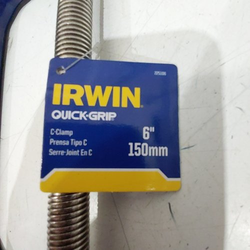 IRWIN QUICK-GRIP C CLAMP - 6" MODEL:225106) image 2