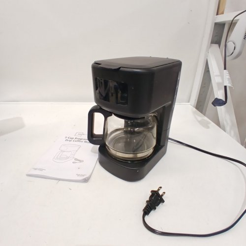 MAINSTAYS PROGRAMMABLE DRIP COFFEE MAKER - 5 CUP, 120 V, 650W - BLACK (MODEL: MS-202528) image 3