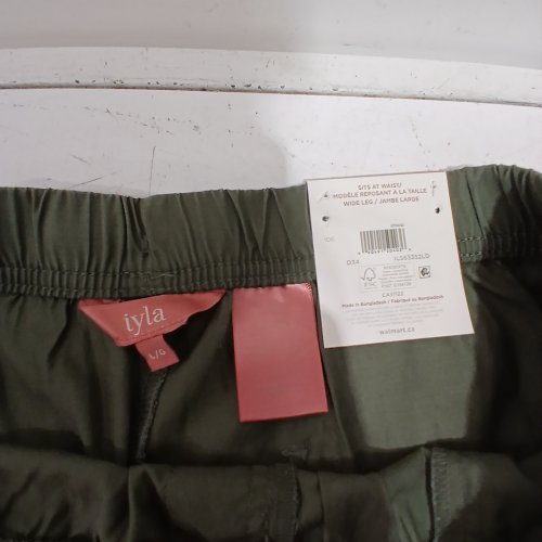 IYLA WIDE LEG PANTS - LARGE - OLIVE GREEN (STYLE: ILS63352LD) image 2