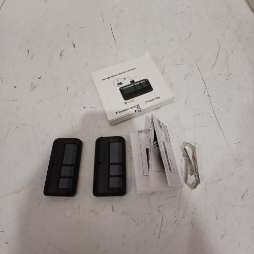 2PK UNBRANDED REMOTE CONTROL GARAGE DOOR OPENER - BLACK / GREY (MODEL: J893MAX) image 2