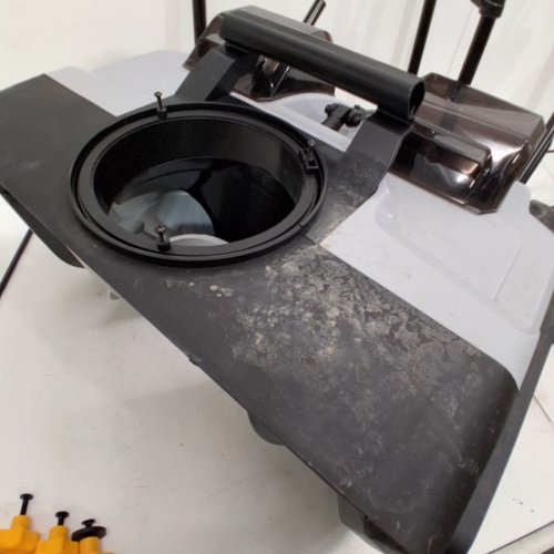 CORDLESS SNOW THROWER BLOWER COMPATIBLE WITH DEWALT MAX BATTERIES *TOOL ONLY* - 2 X 20V - 20" CLEARING WIDTH - BLACK/ GRAY/YELLOW (MODEL: HL-SXJ-01) image 3