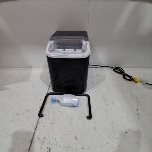 COUNTERTOP ICE MAKER WITH HANDLE AND SCOOP - 26LB - BLACK (MODEL: WBJ-10A) image 3