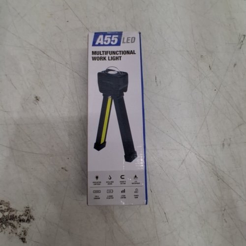 MULTIFUNCTIONAL RECHARGEABLE FOLDING LED WORK LIGHT - BLACK (MODEL: A55) image 5