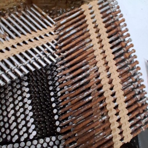 2000PK METABO 3-1/2" X .131" 21 DEGREE SMOOTH SHANK FULL ROUND HEAD BRIGHT BASIC PLASTIC STRIP COLLATED DUPLEX NAILS (HPT 50312-16D) image 3