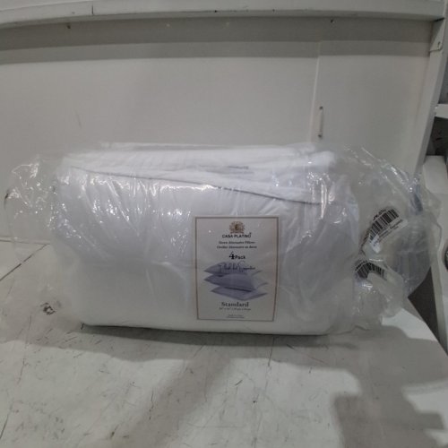 4PK CASA PLATINO HYPOALLERGENIC & SUPPORTIVE PILLOWS - STANDARD - WHITE image 2