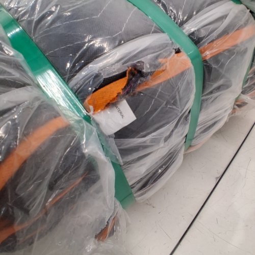 10PK HEAVY DUTY FURNITURE MOVING BLANKETS FOR SHIPPING & STORAGE - 40" X 72" - BLACK/ORANGE image 6