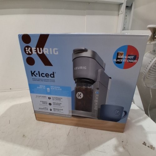 KEURIG K-ICED HOT & COLD SINGLE SERVE COFFEE MAKER - GREY image 7