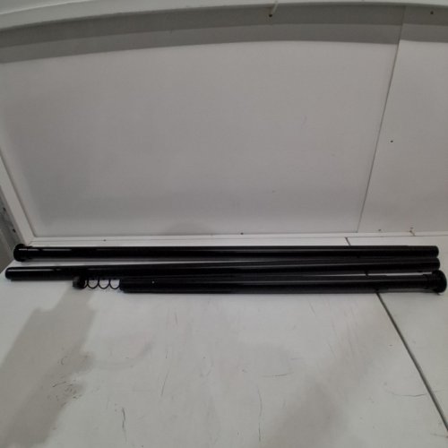UNBRANDED ROOM DIVIDER TENSION ROD - 102" -122" - BLACK image 2