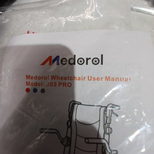 MEDOROL WHEELCHAIR - BLUE (MODEL: J03 PRO) image 2