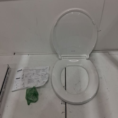 KOHLER CACHET ROUND TOILET SEAT - OFF-WHITE - 16 5/8" image 2