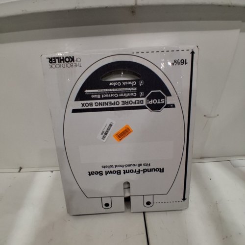 KOHLER CACHET ROUND TOILET SEAT - OFF-WHITE - 16 5/8" image 4