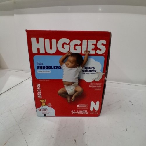 144PK HUGGIES DISNEY BABY LITTLE SNUGGLERS BABY DIAPERS - SIZE NEWBORN (UP TO 10LB) - DISNEY WINNIE THE POOH (MODEL: 55737-N) image 2