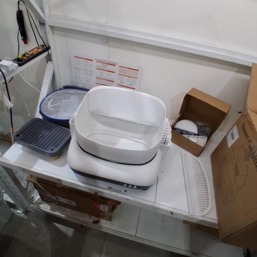 ZEACOTIO SMART AUTOMATIC OPEN-TOP SELF-CLEANING LITTER BOX - APP CONTROL - 15L - GREY/WHITE image 3