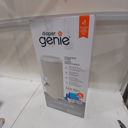 DIAPER GENIE SIGNATURE PLATINUM DIAPER PAIL - 27" - WHITE image 5