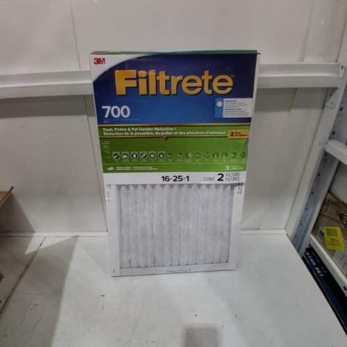 2PK FILTRETE PLEATED TOUGH OF POLLEN MPR 700 FURNACE FILTER - 16X25X4 - (MODEL: MERV 8) image 2