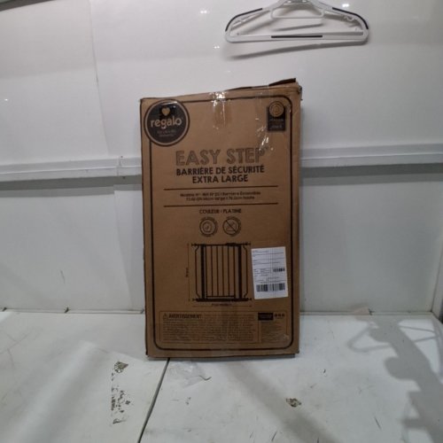 REGALO EASY STEP 49" EXTRA WIDE BABY GATE - 30"X49" - PLATINUM (MODEL: 1164 EP DS) image 3