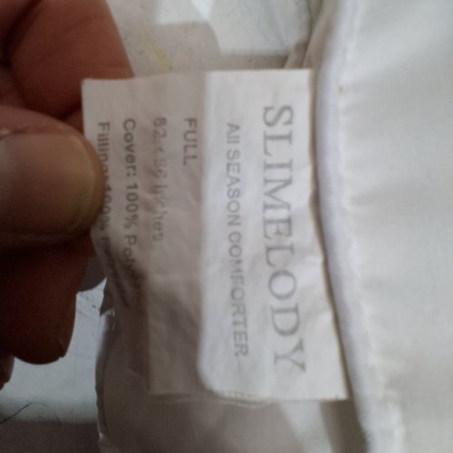 SLIMELODY MATTRESS COMFORTER - FULL - WHITE image 2