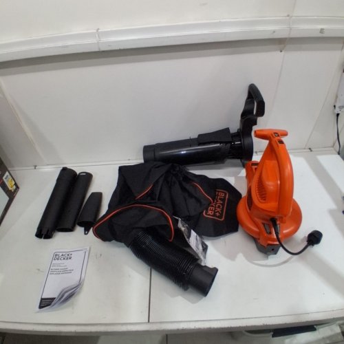 BLACK AND DECKER CORDED BACK PACK LEAF BLOWER, VACUUM & MULCHER, 250MPH, 400CFM - BLACK/ORANGE (MODEL : BEBL7000) image 3
