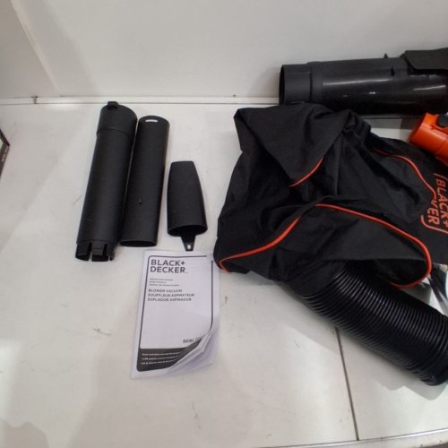BLACK AND DECKER CORDED BACK PACK LEAF BLOWER, VACUUM & MULCHER, 250MPH, 400CFM - BLACK/ORANGE (MODEL : BEBL7000) image 5