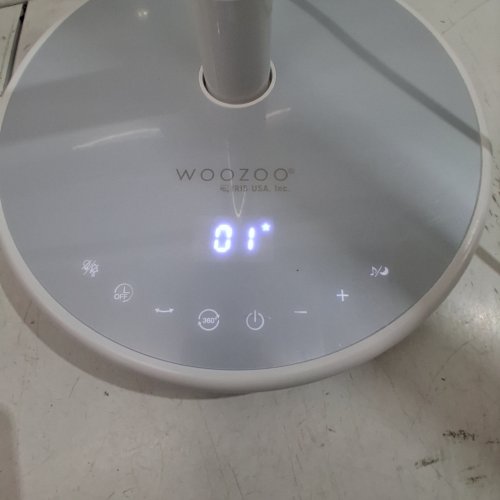 WOOZOO 360° PEDESTAL 12-SPEED AIR CIRCULATOR - ADJUSTABLE HEIGHT 21" TO 40" - WHITE (MODEL: STF-360DC/1747373) image 2