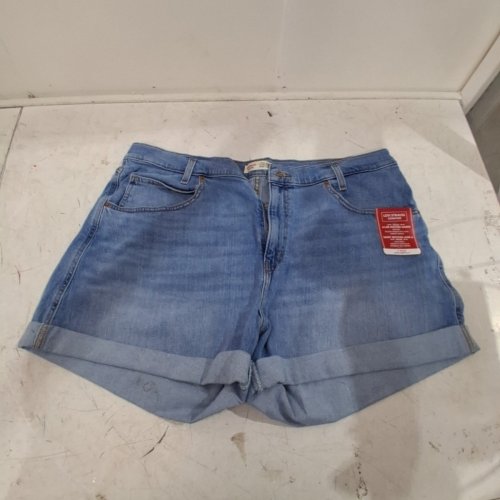 WOMEN'S LEVI STRAUSS SIGNATURE DENIM VINTAGE A-LINE SHORTS - 18 - BLUE (STYLE: A-LINE) image 2