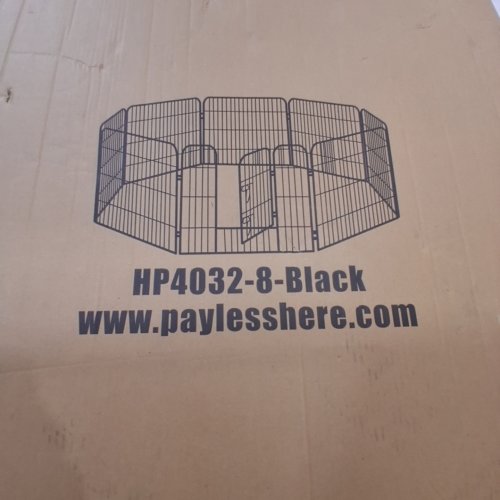 BESTPET 8-PANEL HEAVY DUTY PET PLAYPEN - OUTDOOR OR INDOOR EXERCISE PEN FOR CATS, DOGS - 40" - BLACK (MODEL: HP4032-8-BLACK) image 2