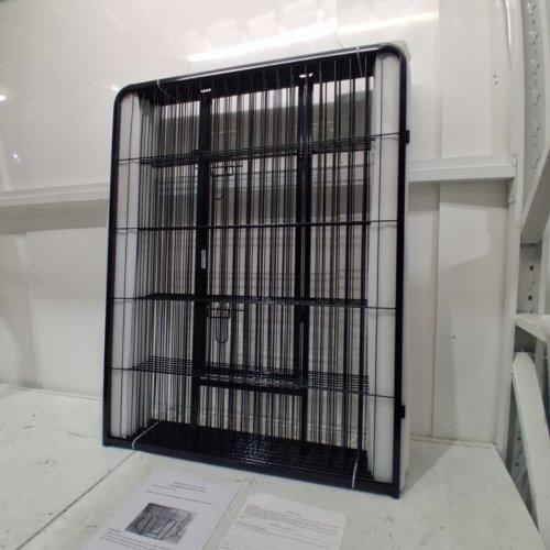 BESTPET 8-PANEL HEAVY DUTY PET PLAYPEN - OUTDOOR OR INDOOR EXERCISE PEN FOR CATS, DOGS - 40" - BLACK (MODEL: HP4032-8-BLACK) image 3